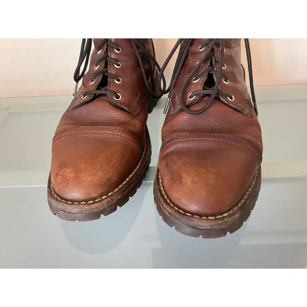 Thursday Boot Company men’s Everyday brown leather boots size 10 lace up shoes